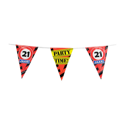 Paperdreams party vlag - 21 jaar