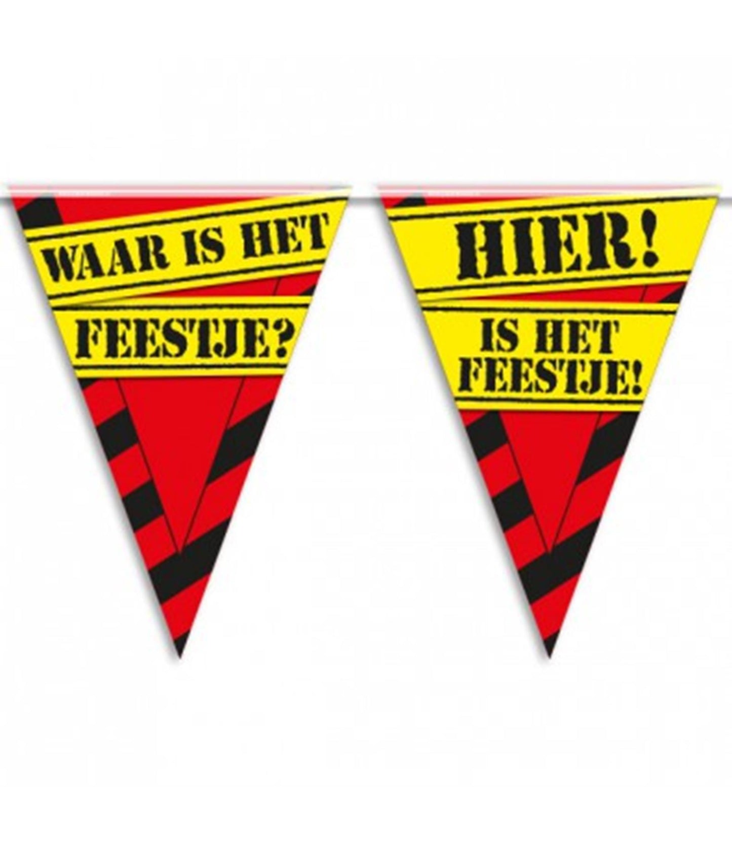 Paperdreams vlaggenlijn - waar is het feestje 10 meter