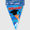 Paperdreams vlaggenlijn geslaagd school cartoon 10m