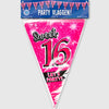 Paperdreams party vlag - sweet 16