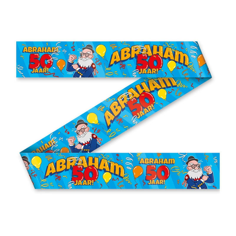 Paperdreams party tape abraham 50 jaar