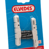 Remblokset Elvedes V-brake 72 mm - wit (op kaart)