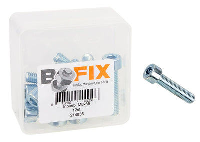 Bofix inbusbout m8x35 verzinkt (12st)