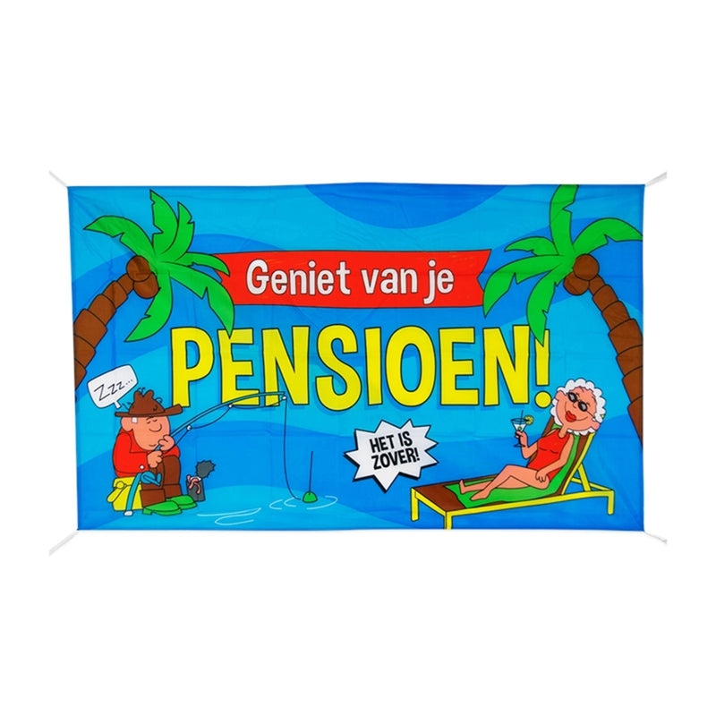 Paperdreams gevel vlag xxl pensioen