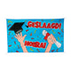 Paperdreams gevel vlag xxl geslaagd cartoon