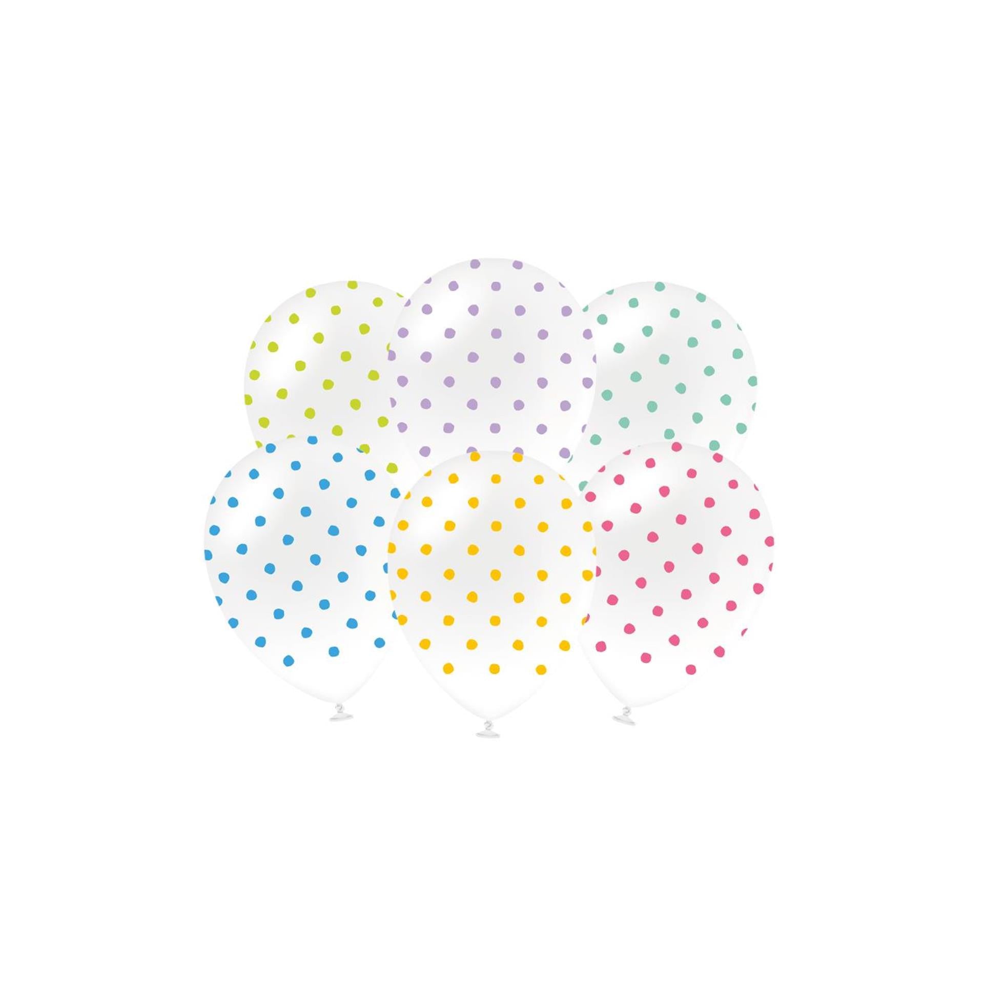 Paperdreams party ballonnen - party dots - latex 30cm 6-delig