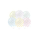 Paperdreams party ballonnen - party dots - latex 30cm 6-delig