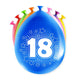 Paperdreams cijfer ballonnen - 18 jaar 8 stuks 30cm