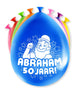Paperdreams cijfer ballonnen - abraham 8 stuks 30cm