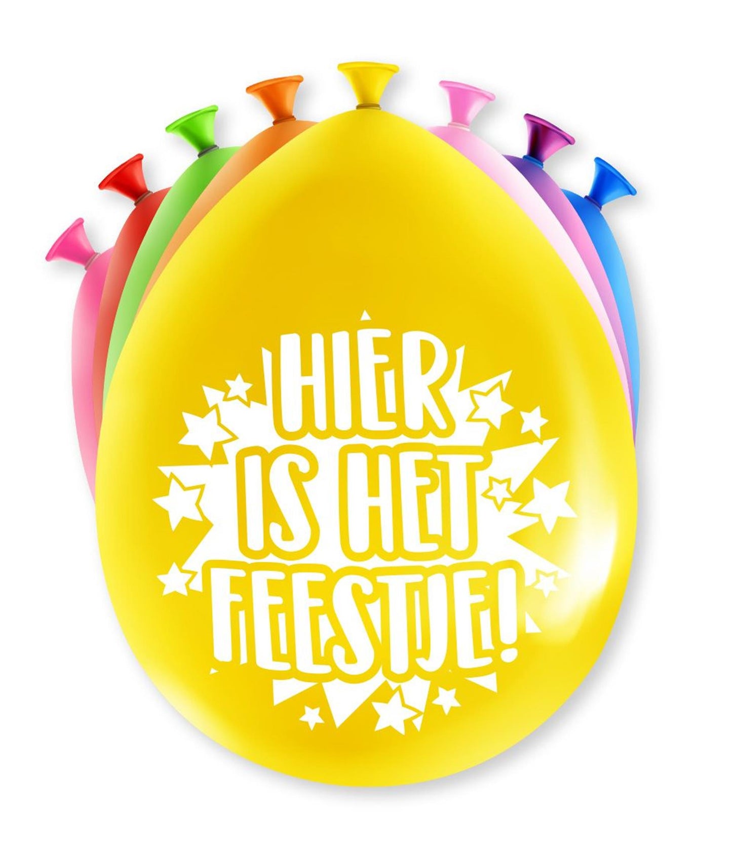 Paperdreams party ballonnen - hier is 't feest 8 stuks 30cm