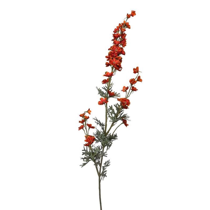 Roberts collection kunstbloem delphinium tak 85cm oranje