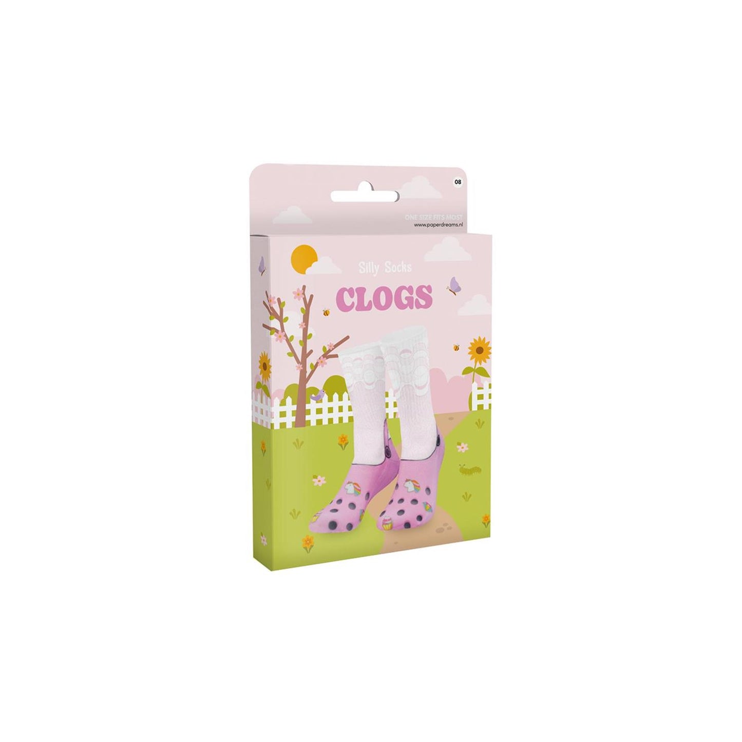 Paperdreams silly socks - clogs - polyester