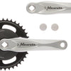 Miranda crankstel ALFA 1 38T, cranklengte 170mm.zilver, aluminium, spieloos. met disk