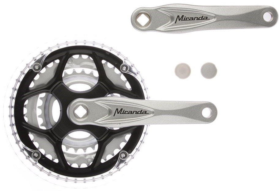 Miranda crankset alu zilver 22 32 42t vlak +0 mm