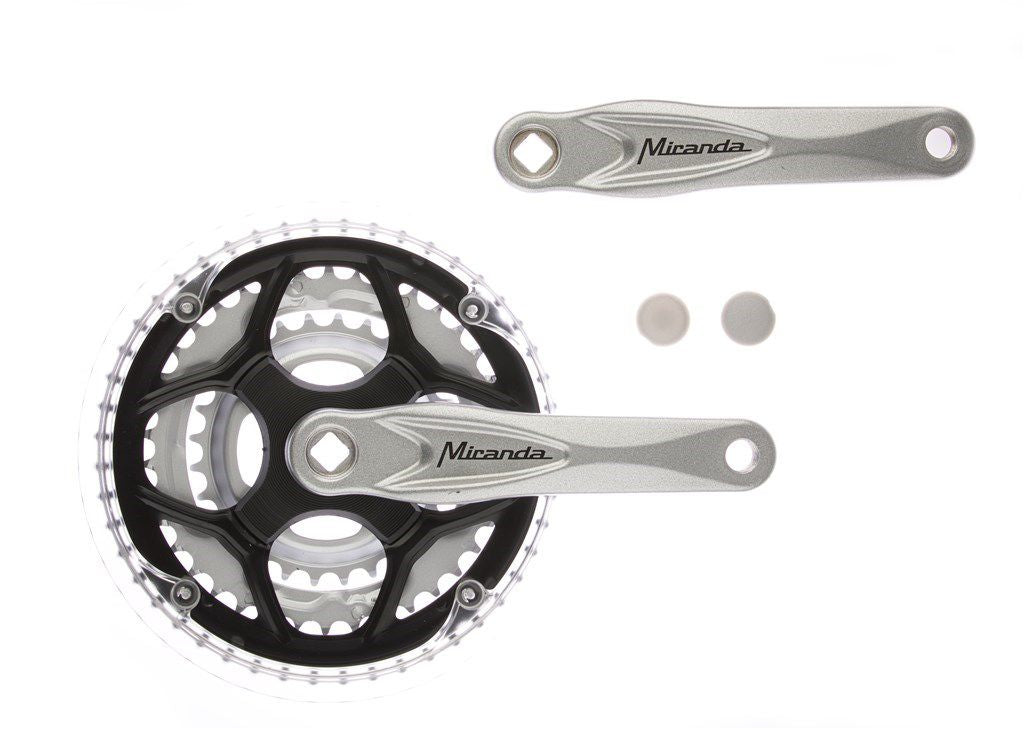 Miranda crankstel alfa 3 8mm crank 170mm 48 38 28t zilver