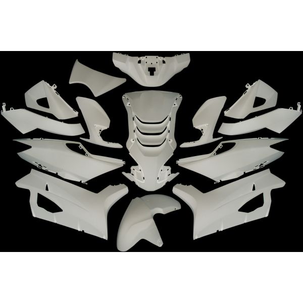 Edge plaatset 14-delig voor peugeot speedfight 4 - glanzend wit
