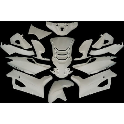 Edge plaatset 14-delig voor peugeot speedfight 4 - glanzend wit