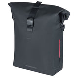 Basil SoHo MIK Side fietsschoudertas - zwart, waterdicht, PU, Nordlicht LED, 17l - afbeelding 3