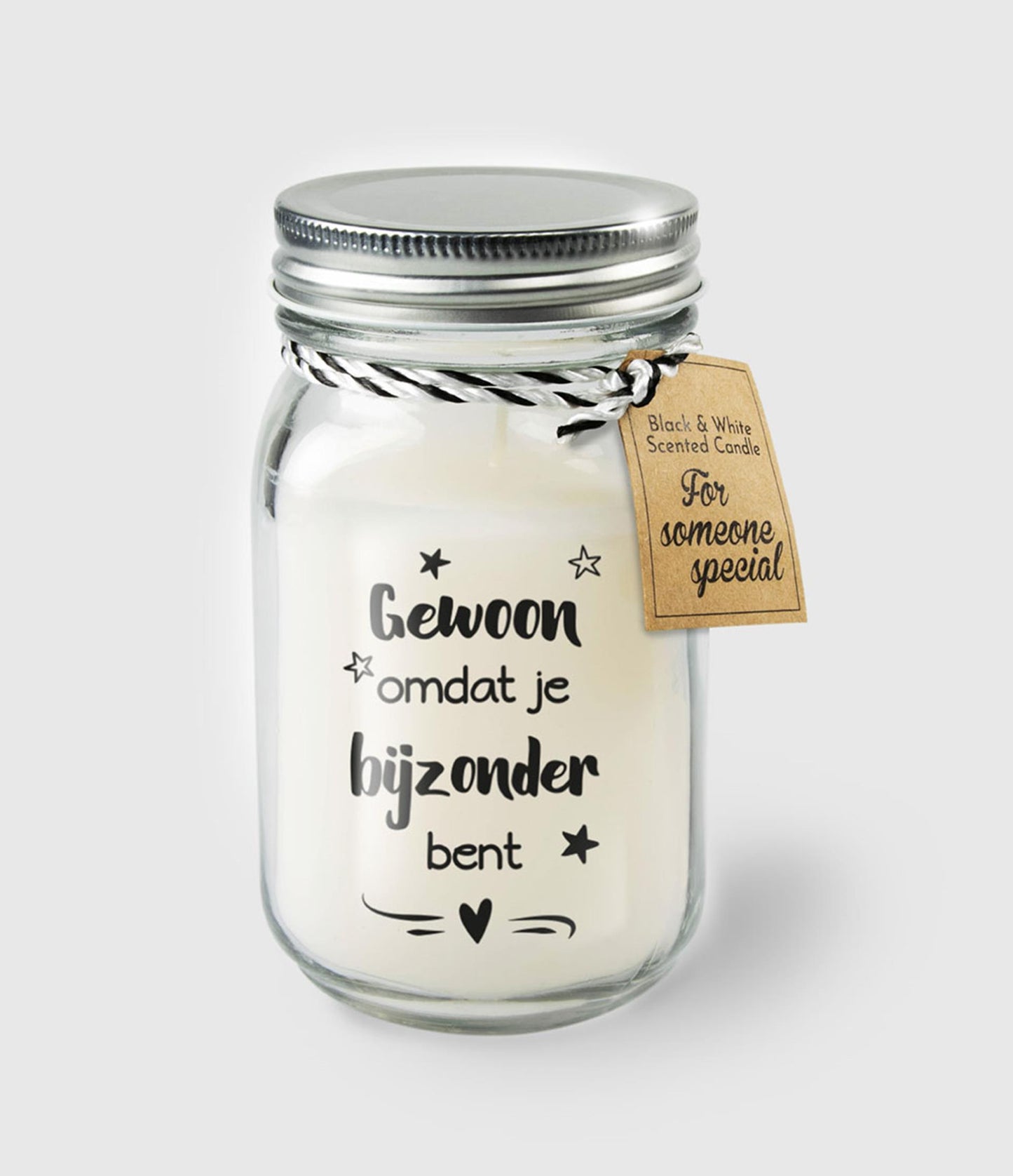 Paperdreams black white scented candles - gewoon bijzonder