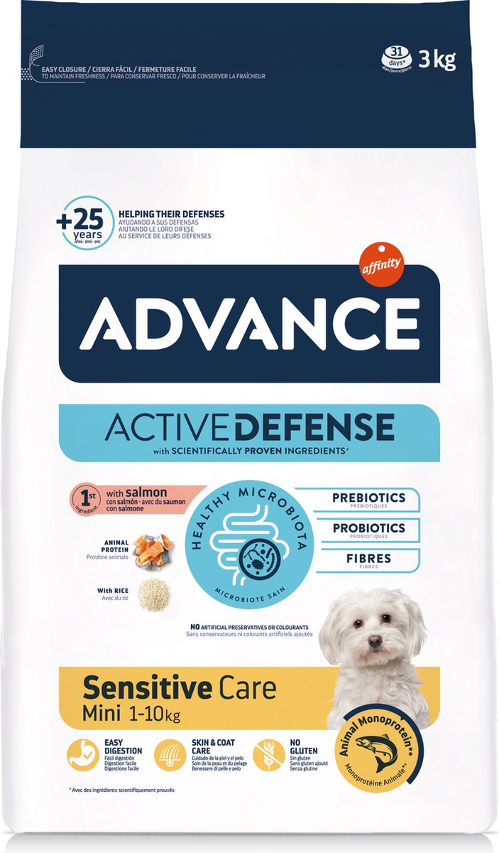Advance - mini sensitive - hondenvoer - 3 kg