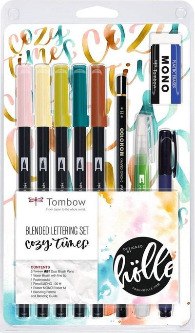 Tombow blended lettering set cozy times