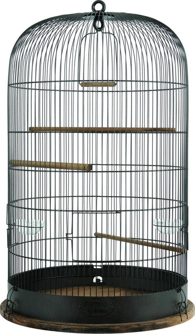 Zolux vogelkooi retro marthe - industriële traliekooi met zitstokken - 48x48x74 cm
