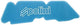 Polini vervangbaar luchtfilterelement air filter insert 2-ply blue black