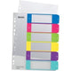 Leitz numerieke tabbladen wow pc-printable 1242 kleurenassortiment pp