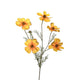 Roberts collection kunstbloem cosmos tak 80cm okergeel