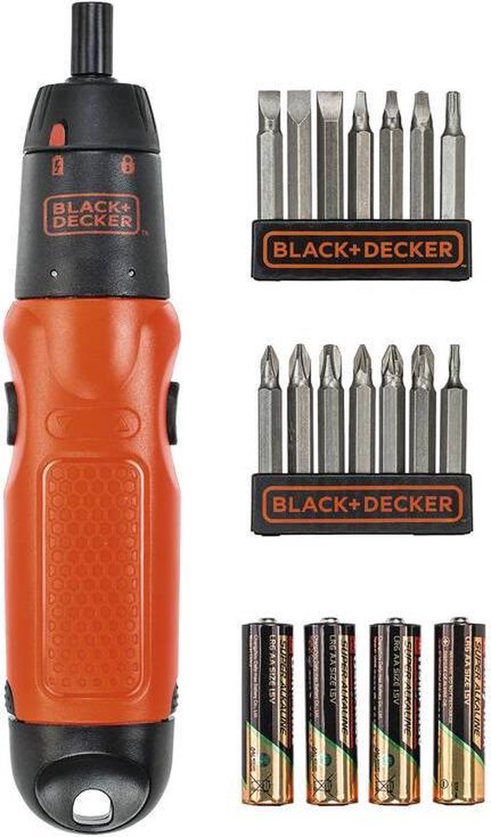 Black+decker black decker accu schroevendraaier a7073, 19-delig