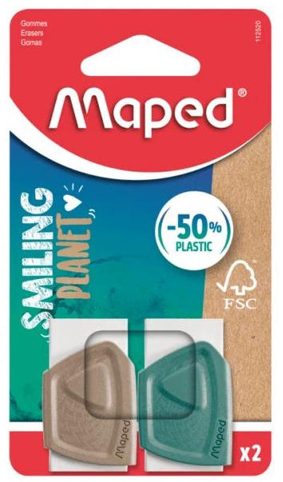 Maped office maped creativ 112520fm vlakgum hout bruin, groen, wit 2 stuk(s)