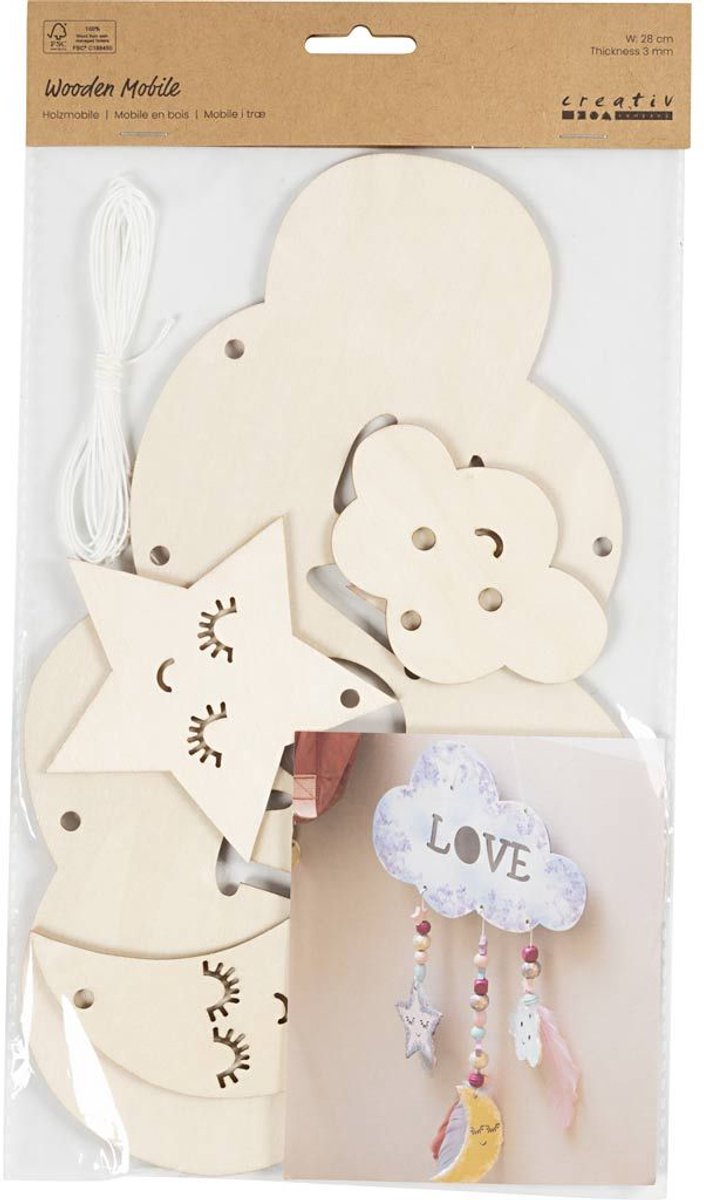 Creativ company https: www.cchobby.nl houten-mobiel-nachthimmel-b-28-cm-dikte-3-mm-1-stuk-1-doos