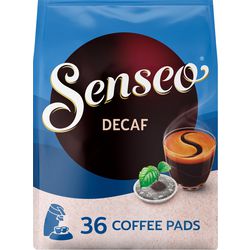 Koffiepads senseo décafeïné 36st