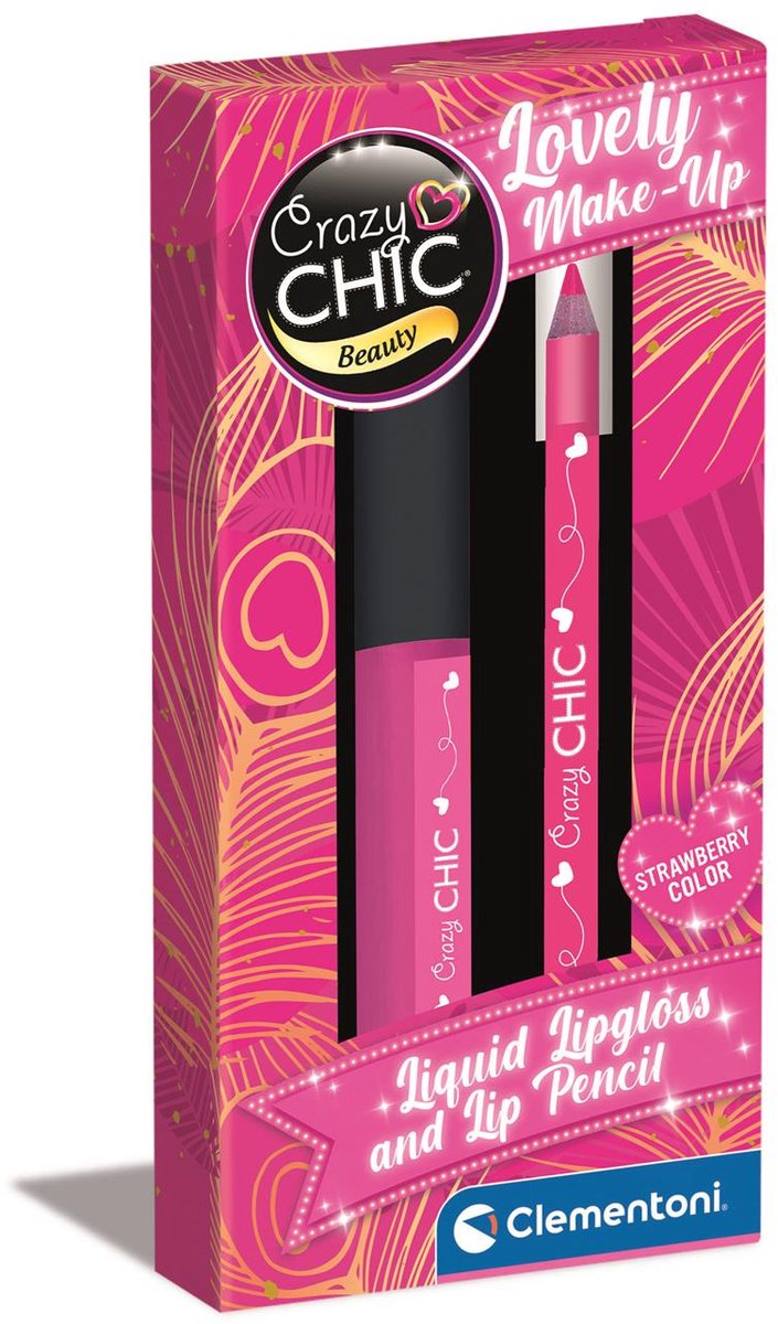 Clementoni - crazy chic - lipgloss en lippotlood - vanaf 6 jaar - 16 stuks