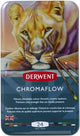 Derwent chromaflow kleurpotloden - assortiment in blik - 3.5mm - 24 stuks