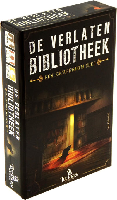 Tucker's fun factory de verlaten bibliotheek - non-destructief puzzel-escapespel