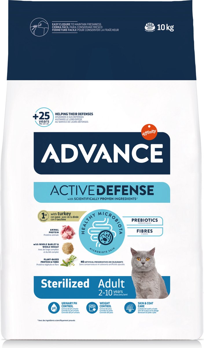 Advance - sterilized - turkey - kattenvoer - 10 kg