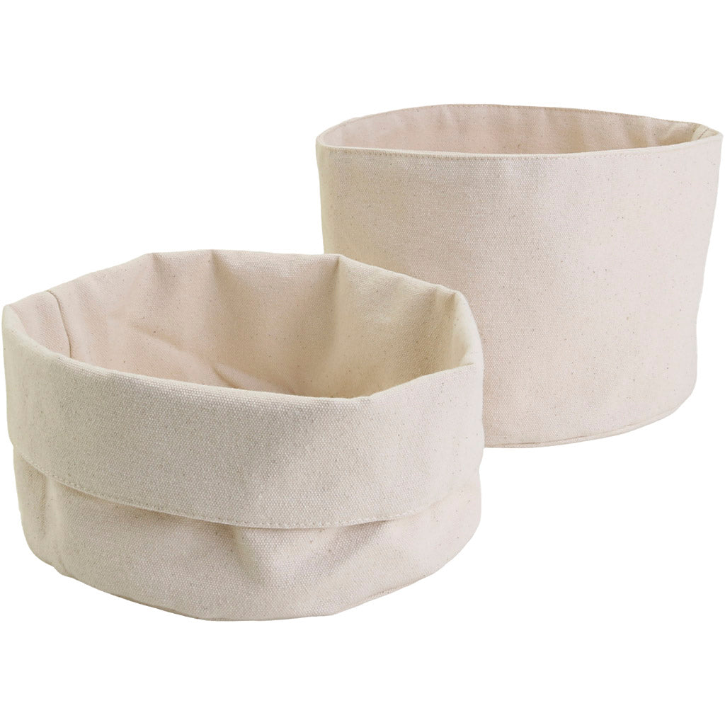 Creativ company stoffen manden, h: 14,5 cm, d 20 cm, 385 gr, licht naturel, 10 stuk 1 doos