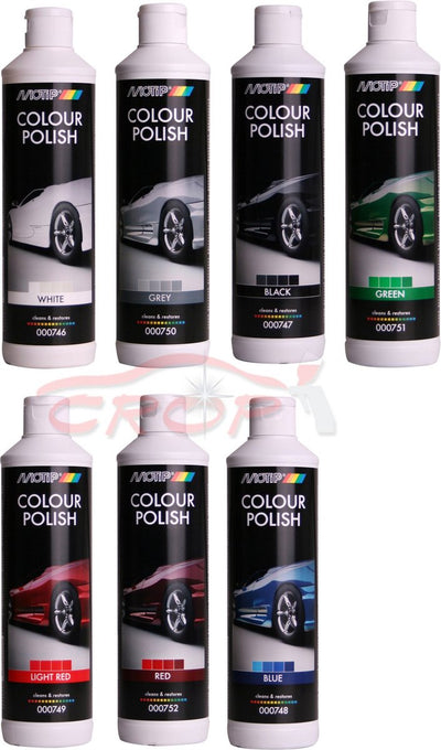 Motip colour polish black 500ml - herstelt originele kleur - glanzend resultaat