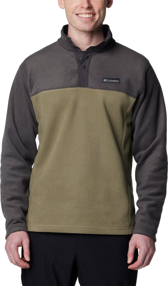 Columbia steens mountain™ half snap ii men's outdoortrui - stone green, shark - maat s