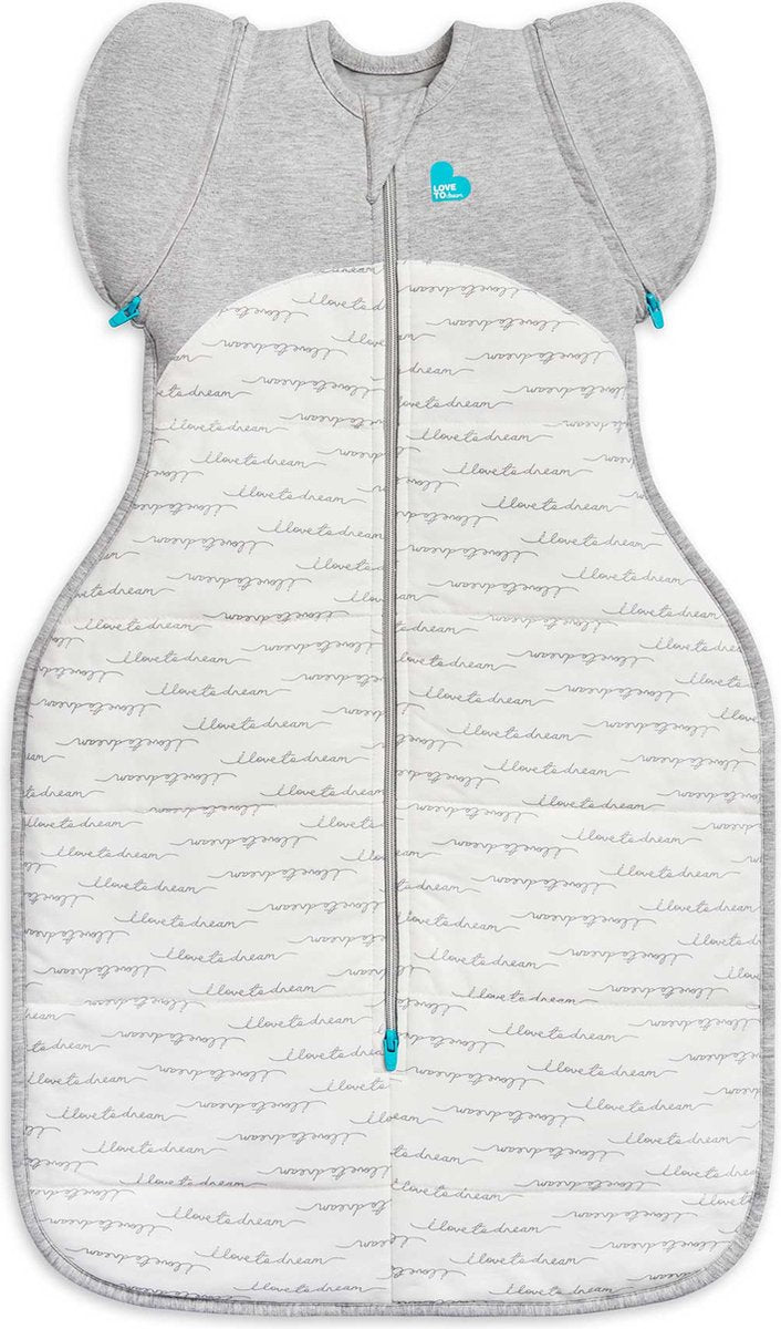 Love to dream ™ babyslaapzak swaddle up™ - inbakeren afbouwen - baby 3-6 maanden - 6-8.5 kg - winter - white