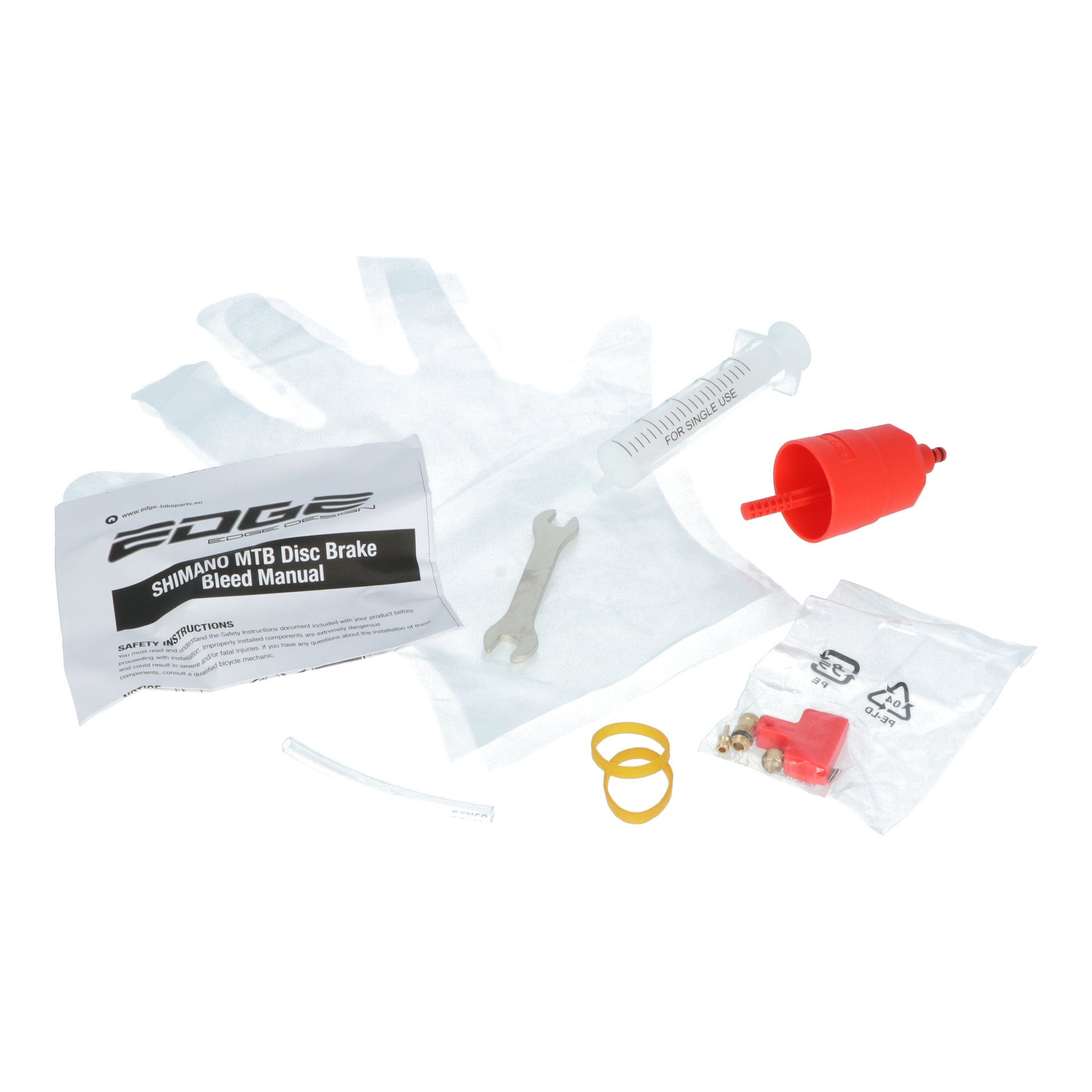 Edge ontluchtingsset shimano met m7 adapter incl. olie