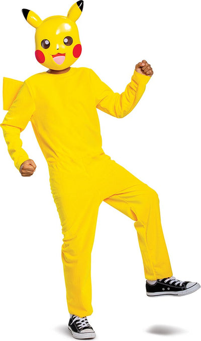 Disguise jakks pacific - klassiek pokémon pikachu-kostuum voor kinderen - 110 128 (4-6 jaar)