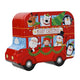 Decoris opbergblik kerst bus 19x15,5x7cm