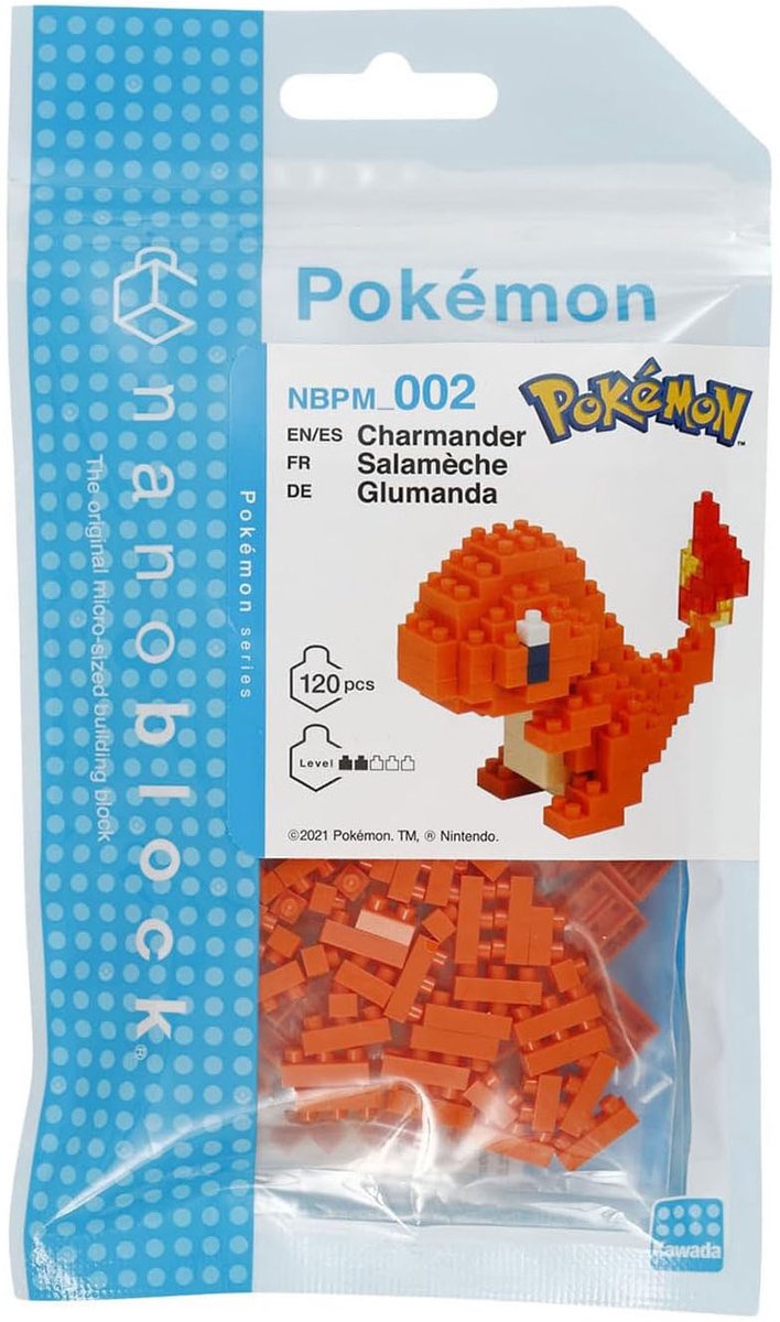 Bandai nanoblock bouwset pokémon charmander - 120st.