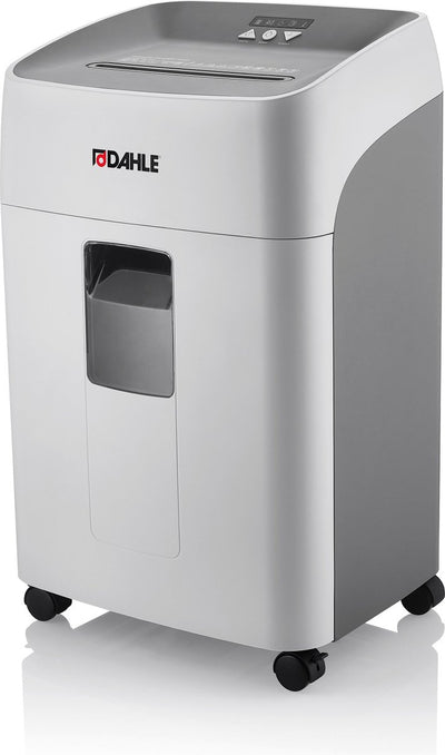 Dahle ® deskside 404p - papierversnipperaar - 4x35 mm snipper - 40l opvangbak - bladen max per 21 - p4 - nietjes bankkaarten paperclips cd's - continu 210 min - geluidsarm 60 db