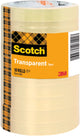 Scotch plakband 508 15mmx66m transparant 10 rollen