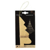 Decoris kersthanger kerstboom papier beige 15cm