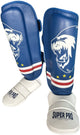 Super pro combat gear scheenbeschermer nations cabo verde pu blauw - rood - wit l