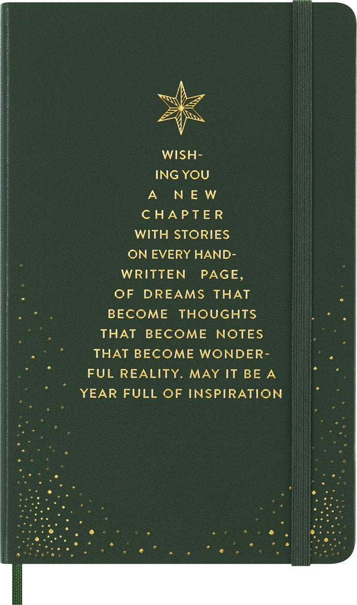 Moleskine limited edition holiday notitieboek - large - gelinieerd - groen